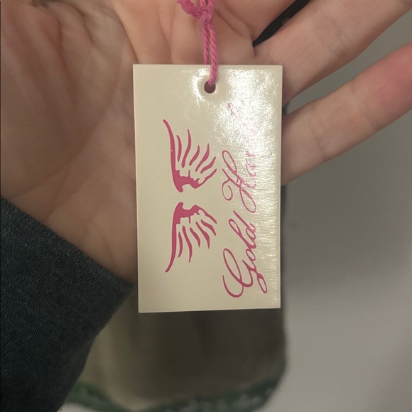 Gold Hawk Phantom Green 💯 Silk Cami - Picture 5 of 6